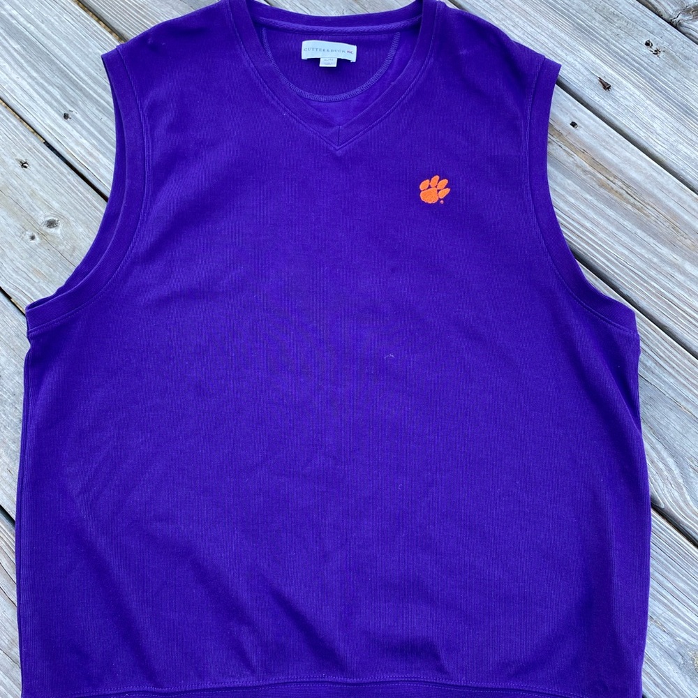 Men’s Clemson Tigers V-Neck Sweater Vest
